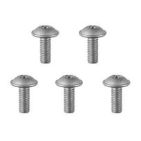 5 vnt. Torx varžtai, metaliniai, M6 x 16 mm, sidabriniai, N000000001476, skirti „Mercedes Benz“