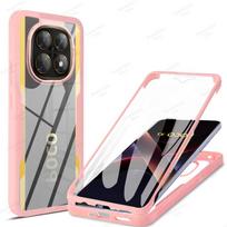 Smūgiams atsparus 360° viso korpuso telefono dėklas POCO F7 Ultra X7 M6 X6 F6 Pro C65 silikoninis dėklas POCO X5 X4 X3 F5 Pro dangtelis For POCO F7 Ultra rožinė