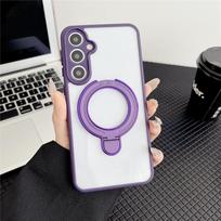 Prabangus magnetinis laikiklis telefono dėklas, skirtas Samsung A17 A07 A16 A06 A26 A36 A56 A15 A25 A35 A55 A14 A54 A34 Skaidrus akrilinis stovas Dangtelis For Samsung A17