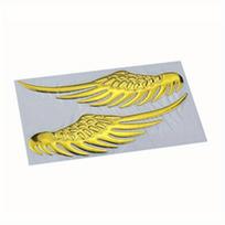 Pora 3D sparnų automobilio lipdukų Asmeninis ženklelis Emblema Motociklo lipdukas Offroad Dvigubo sporto dviratis Keturratis Motoroleris Chopper Individualus one-size auksas