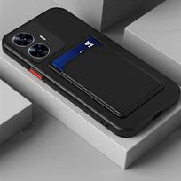 Prabangus minkšto silikono piniginės dėklas skirtas OPPO Reno 13 14 Pro 13F 14F 5G Reno14 Reno13 F Kortelių laikiklis Slotas Galinis dangtelis OPPO Reno 13F 5G juoda