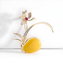 Dizaino pojūčio orchidėjos sagė, Aukštos klasės, Madinga, Individuali ir elegantiška sagė, Palto, megztinio, Išskirtinė ir prabangi sagė