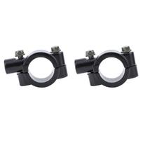 2 VNT 25mm Motociklo Vairo Veidrodžio Laikiklis Spaustukas Laikiklis Adapteris Universalus Motociklui ATV Motoroleriui Projektui M8 juoda