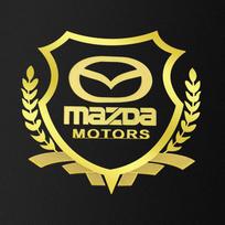 1 vnt. Automobilio kėbulo 3D lipdukai Kviečių varpų stiliaus emblema Automobilio apdaila Mazda 3 6 CX5 2 CX3 CX9 MX5 RX8 Axela Demio MS CX5 2 Axela Demio GJI GH BK MP auksas