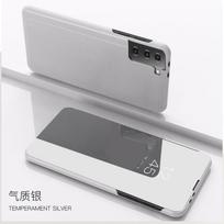 For Samsung Galaxy S21 Case Smart Mirror Leather Flip Stand Phone Cover For S20 S 21 FE S21 Plus S21Ultra S21 + Clear View Cases For Galaxy S21