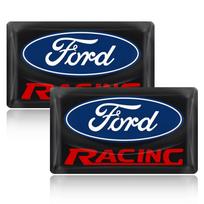 2/5/10 vnt. Anglies Pluošto Vairo Rato Automobilio Logotipo Emblema 3D Lipdukai Ford Fiesta Mondeo Focus Fusion Escape Shelby Edge Kuga 2pcs-Ford