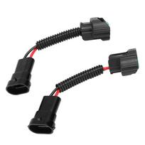 2 vnt. H11 lemputės lizdo adapterio jungties kištukas (moteriškas/vyriškas) Laido jungiamasis laidas Laikiklis Automobilio priekiniam žibintui