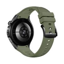 Sportinis dirželis su pilnu uždengimu HUAWEI WATCH 5 be tarpų, suderinamas su Huawei Watch 5 46mm Senter minkštas silikoninis pakaitinis dirželis Watch 5 46mm žalia