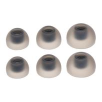 6 vnt. ausinių ausų dangteliai, skirti „Galaxy Buds2“ ausinėms, silikoniniai dangteliai, dangtelio keitimas, SM-R177 ausinių antgaliai, ausų kištukai, ausų pagalvėlės. juoda