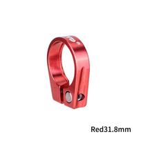 Dviračio balnelio vamzdelio spaustukas Sėdynės stulpo fiksatorius 28,6 31,8 34,9 mm MTB dviračiui Fixie Gear 31.8mm red