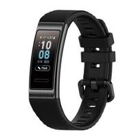 Sportinis silikoninis laikrodžio dirželis, skirtas Huawei Band 3 / Band 4 Pro, pakeičiamas originalus dirželis Apyrankė Fir Huawei Band 3 Pro išmaniajam laikrodžiui For huawei band 3 juoda