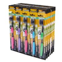 Disposable Bamboo Charcoal Toothbrush with Soft Bristles for Adults - Ideal for Home Use & Guest Reception, Free Shipping Included black