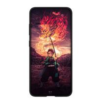 Telefono dėklas Samsung Galaxy S25 S23 S22 S24 Ultra FE A05 A06 A15 A16 A36 A37 A35 A54 A55 A56 A57 A25 A26 A53 A17 Muichiro Tokito Demon Slayer Dangtelis for Samsung Galaxy J7 Prime rausvai ruda