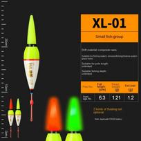 50 vnt. LED šviesos plūdės indikatorius dugninės žūklės plūdės Karštas. Bobberiai Trumpa Uodega Green Light XL-04