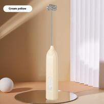 1 Pc Electric Milk Frother Handheld Egg Beater Foamer Coffee Maker Blender Mixer Mini Portable Blender Kitchen Tool smėlis