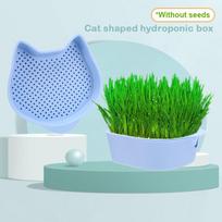 Mint Cat Grass Pot Soilless Hydroponic Lazy Cat Grass Planting Box Catnip Promote Digestion Cat Snacks Planting Container Tools as the picture