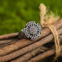 Yin Taifei Men's Silver Celtic Knot Openable Ring Adjustable Open Ring