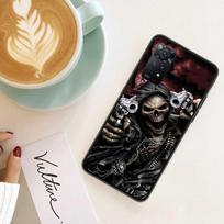 Grim Reaper Skull Skeleton Phone Case For Redmi Note 14 13 Pro 5G Plus 12 12C 10 10A 10C 9 9A 9C 9T 8 8A K60 K70 Pro Xiaomi Cove Redmi 9C gray