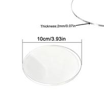 1/10 vnt. apvalus skaidrus akrilo lakštas, apvalūs akrilo diskai „pasidaryk pats“ amatams, skersmuo 30 mm - 150 mm, storis 2/3/5/7,5/9,5 mm 2mm 10cm  1pcs