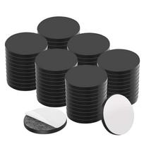 Lipnios kvadratinės minkšto magnetinio lakšto lipdukai, lankstus magnetinis lipdukas šaldytuvui, „pasidaryk pats“ amatai ir šaldytuvo dekoras, buitiniai magnetiniai lipdukai Circular-2PCS juoda