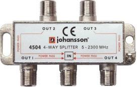 1x4 skirstytuvas 5-2300 MHz SAT+TV Johansson 4504