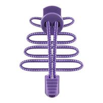 Lazy shoelaces, white point elastic shoelaces buckle 3mm elastic shoelaces, free of tying children's shoelaces rope violetinė