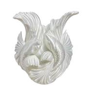 Fish Vase 3D Printed Dual Carp Wave Decorative Flower Vase Multi-functional Desktop Organizer for Home Living Room Office Decor balta