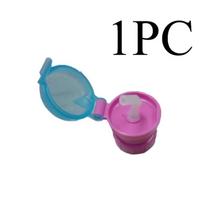 1pc Water Bottle Cap - Straw Rotating Lid, Suitable for Juice And Soda Bottles, Safe Drinking Straw Cup Lid beige
