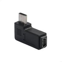 5 Pin USB Female Adapter Fast Charging Type-C Male to Mini USB Female  Phone