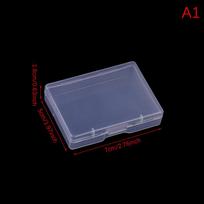Skaidri plastikinė dėžutė stačiakampė permatoma pakavimo dėžutė laikymo organizatoriaus dėklas, atsparus dulkėms, patvarus, tvirtas papuošalų konteineris A1