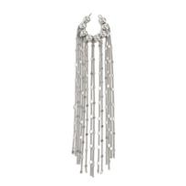Trendsetting Ear Cuffs For Women Elegant Artificial Bead And Stylish Fringe Drop Earrings