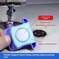 Magnetinis Užraktas Dygsniuotojas Siuvimo Mašinos Priedai Naujas Daugiafunkcis Magnetinis Matuoklis Kraštas Poligonalinis Anti-Raukšlėtas Plastikinis Padėties Nustatytojas 1PCS