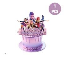 KPOP Demonų Medžiotojų Berniukų Grupės Gimtadienio Dekoracijos: Balionai, Vėliavėlės, Torto papuošimai