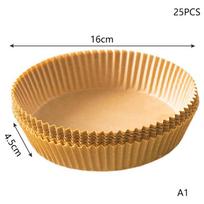 25/50Pcs Air Fryer Disposable Paper Liner Non-Stick Air Fryer Parchment Paper Liners Baking Paper Filters For Micro-Wave