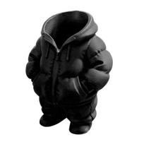 3D Printed Down Coat Pen Holder, Desk Makeup Brush Organizer, Creative Puffer Jacket Pencil Cup for Office, Teacher Student Gift M juoda