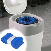 Durable Blue Trash Bags 13 Gallon Heavy Duty, Leak-Proof, Tear-Resistant Garbage Bags for Home & Office Use mėlyna