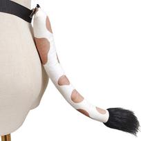 1Piece Cow Costume Set,Cow Ears Headband Gloves with Tail for Halloween Cosplay Dressing Up Party Animal Fancy Costumes