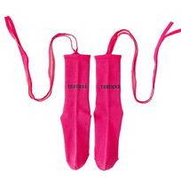 Luminous Crisscross Bandage Cotton Calf Socks Women Nightclub Party Streetwear
