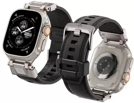 „Spigen DuraPro Armor PU“ dirželis, skirtas „Apple Watch“ 42/44/45/49 mm (juodas)