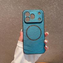 For Honor 600 Pro Case Magnetic Matte Texture PU Vegan Leather Silicone Cover For Honor 600 Shell Shockproof Non-Slip Bumper Honor 600 mėlyna