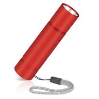 Flashlight LED Small Rechargeable Aluminum Alloy Material 800 Lumens 600mAh