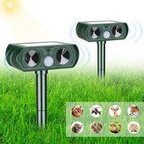 Solar-Powered LED Ultrasonic Animal Repeller with Infrared Induction Solar Repeller