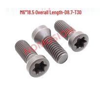 Premium CNC Tool Holder Insert Star Screw M6*18-D8.7-T30, 12.9 Grade M6*18.5-D8.7-T30