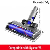 Dyson V6-V15 Slim Soft Plush Electric Roller Brush Head for Vacuum Cleaners 1 piece