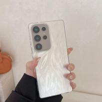 EUCAGR For Samsung Galaxy S21 Ultra Phone Case Anti fall Luxury Laser Silver Gradient hard Cover For Samsung S21 Ultra S21Ultra S21 Ultra