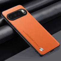 EUCAGR PU Leather Case For Google Pixel 10A Pixel 10 Pro XL Back Cover Silicone Protection Phone Case For Google Pixel 11 Pro XL For Pixel 10A oranžinė