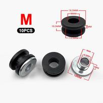 Latest 5Sets Pressure Relief Cushion Motorcycle Rubber Grommets Bolt Kit DIY Accessories Circular Shock Absorber Pad