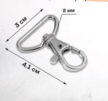 Metal Swivel Lobster Clasp Keychain Hook 4 1cm Length 3cm Width Durable DIY Accessories for Key Holders Bags and Crafts One Size