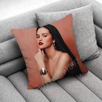 Actress Singer S-Selena Gomez Throw Pillow Case For 45*45Cm 40Cm 30Cm 50Cm 55Cm Square Home Pillowcase Case Peach skin 18*18(CM)-1Pcs