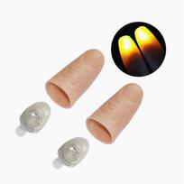 PVC MagicThumb Light Party Stage Glow Fingers Light 2 vnt geltona